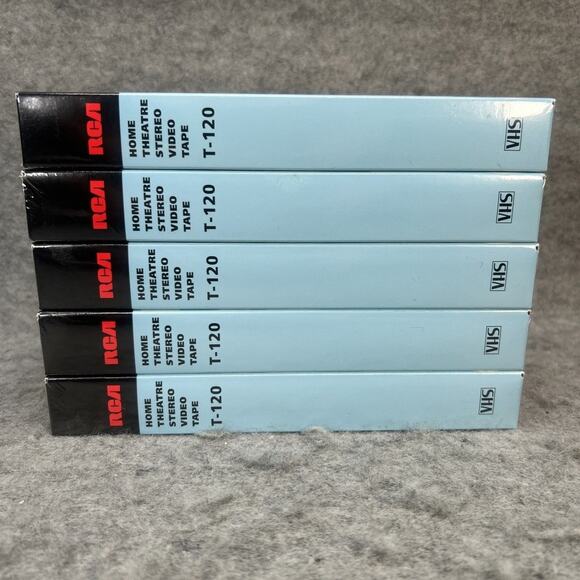 Lot Of 5 New Blank VHS Tapes RCA T-120 6 Hour Home theater Stereo Video Tape VCR - Picture 3 of 6